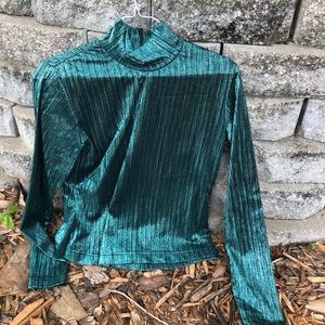 Emerald green western competitive blouse